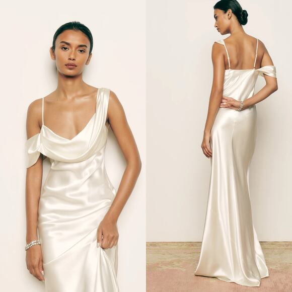 Reformation Dresses & Skirts - Reformation Ronda Silk Dress Ivory